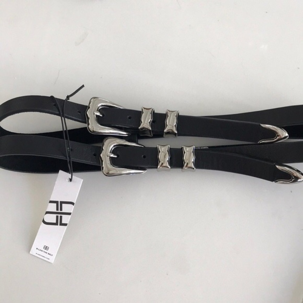 B.Low SOLD OUT Double Strap Waist Belt Black